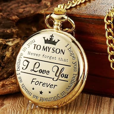 Pocket Watch for Men Analog Quartz Tonneau Vintage Magnetic Metal Design Quartz Pocket Watches Necklace Fob Watches Chain Pendant Watch Unisex Gift