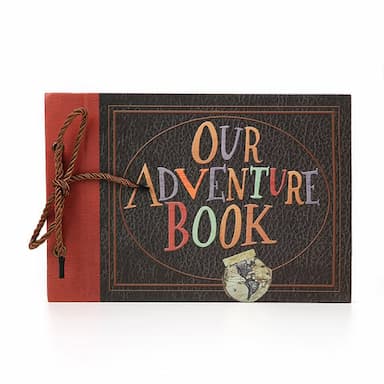 My Our Adventure Book Pixar Up Handmade DIY Family Scrapbook , Wedding Photo Album, Retro Album, Anniversary Scrapbook , Wonderful Gift for Thanks Giving Christmas 11.6x7.5 Inches