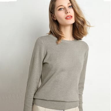 Women's Pullover Sweater Jumper Round Neck Knit Classic Style Thin Fall Winter Work Causal Daily Classic Casual St. Patrick's Day Long Sleeve Solid