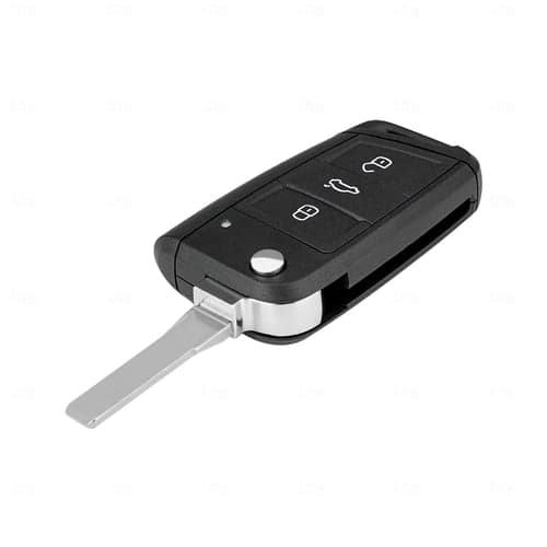 3 buttons Car Key Fob Case for Volkswagen VW MK7 Golf Seat Skoda Octavia car shell with HU66 Blade