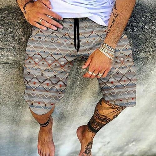 Men's Shorts Summer Shorts Beach Shorts Elastic Waist Print Graphic Prints Outdoor Knee Length Daily Beach Hawaiian Designer 1 2 Micro-elastic