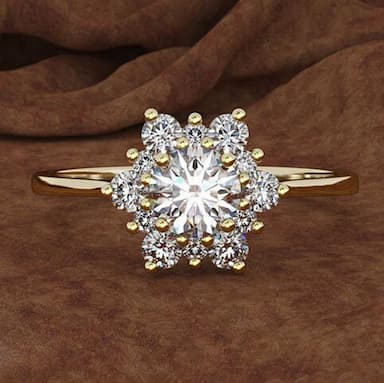 1PC Ring For Women's AAA Cubic Zirconia White Wedding Daily Alloy Classic Flower