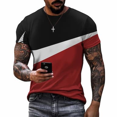 Men's Plus Size T shirt Tee Big and Tall Graphic Crew Neck Print Short Sleeve Summer Designer Classic Casual Big and Tall Daily Sports Tops