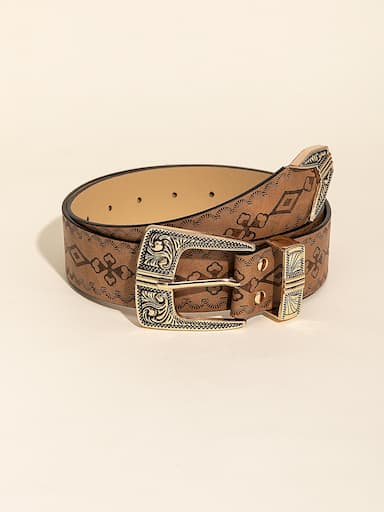 Women's Belt PU Brown Waist Belt Holiday Weekend Pure Color / Vintage / Spring / Summer / Fall / Winter