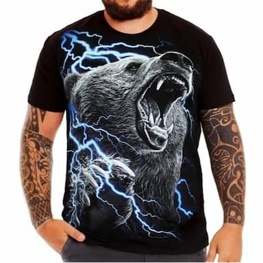 Men's Plus Size T shirt Tee Big and Tall Graphic Crew Neck Print Short Sleeve Spring & Summer Fashion Streetwear Basic Comfortable Casual Sports Tops