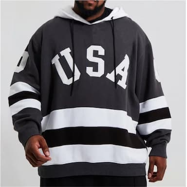 Men's Plus Size Pullover Hoodie Sweatshirt Big and Tall 3D Print Hooded Long Sleeve Spring &  Fall Fashion Streetwear Basic Comfortable Work Daily Wear Tops