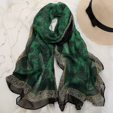 Women's Scarves Daily Holiday Flowers Polyester Bohemia Vintage Retro Warm Casual / Daily 1 PC