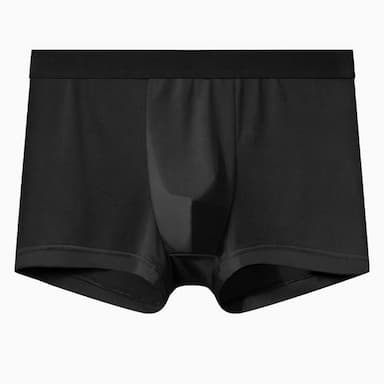 Men's 6 Pack Underwear Basic Panties Boxers Underwear Briefs Ice Silk Breathable Soft Pure Color Mid Waist Black Navy Blue