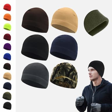 Men's Women's Beanie Hat Knit Beanie Beanies Violet Black Solid Colored Thermal Warm Windproof Breathable