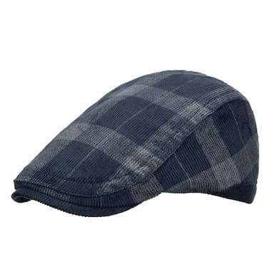 Men's Flat Cap Tweed Cap Black Dark Navy Cotton 1920s Fashion Traditional / Classic Outdoor clothing Casual Daily Plaid / Check