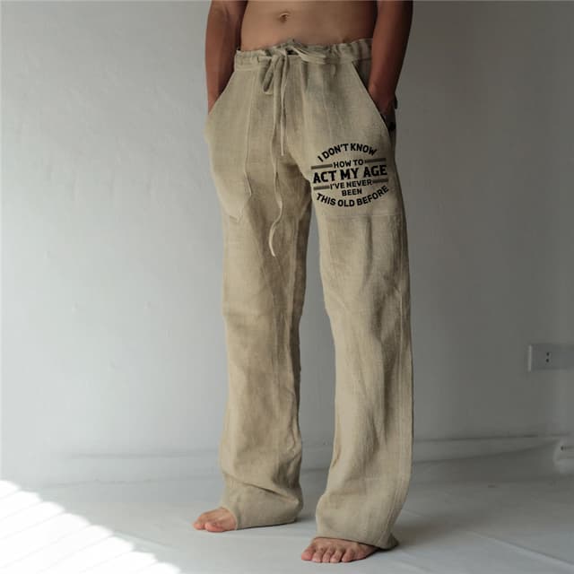 Men's Cotton Linen Pants