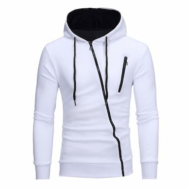 Men's Zip Up Hoodies Black White Gray Hooded Plain Sports & Outdoor Daily Sports Hot Stamping Sportswear Basic Casual Spring & Summer Clothing Apparel Hoodies Sweatshirts  Long Sleeve