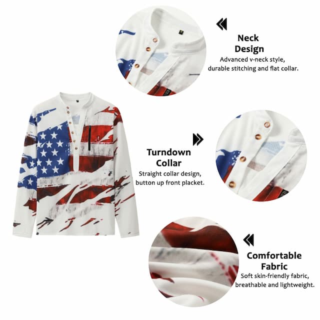 Men's Unisex Sweatshirt Pullover Button Up Hoodie Red Royal Blue Standing Collar Graphic Prints National Flag Zipper Print Daily Sports Holiday 3D Print Streetwear Designer Casual Spring &  Fall